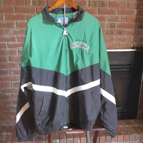 STARTER Green and Black Windbreaker Jacket - Picture 1 of 6